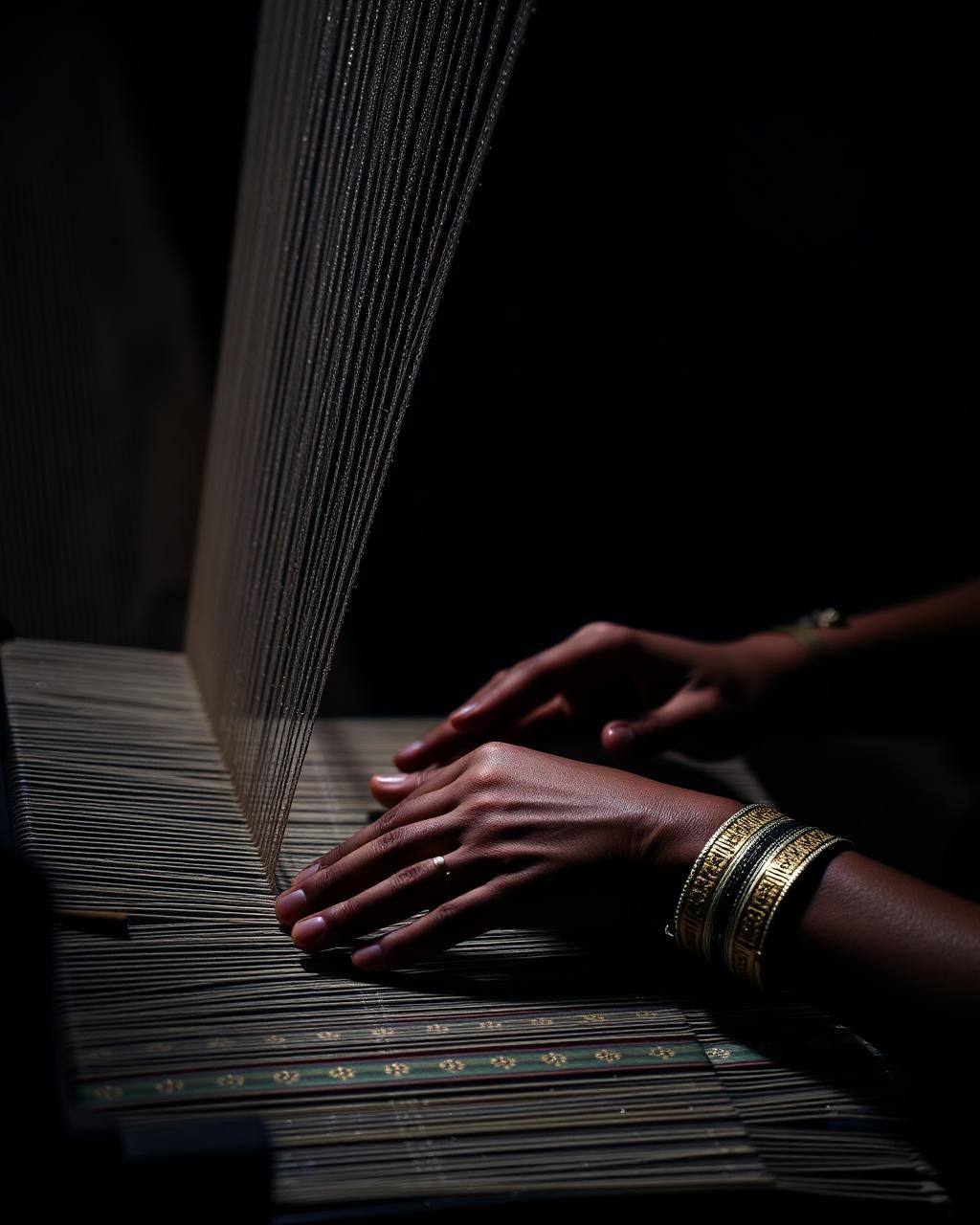 Master weaver in Kanchipuram